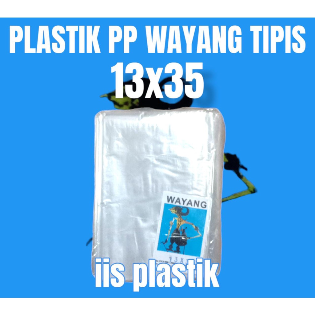 Plastik PP tipis cabe tahu wayang tipis biru Plastik buah 8x25,9x25,10x20,10x25,10x30,11x30,12x35,13x35,15x35,17x35  250gram