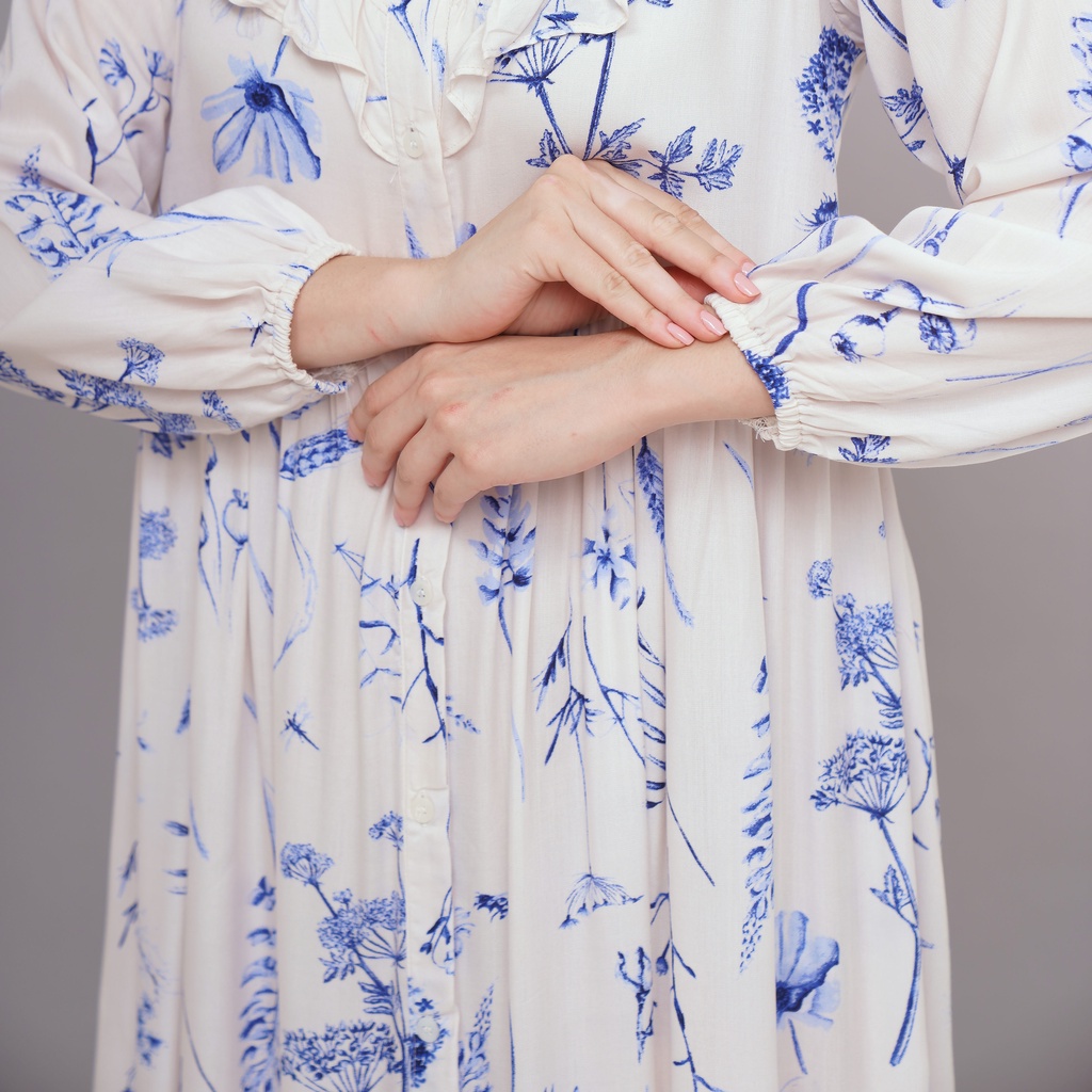 Ayana ankle dress rayon viscose premium midi dress rayon hayya dress looklike haideeorlin
