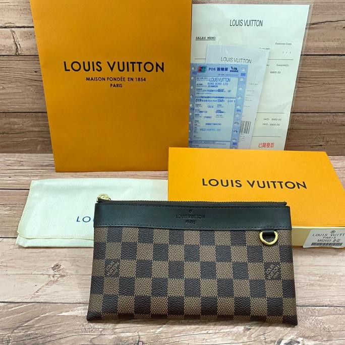 Dompet Panjang Pria / Wanita Louis Vuitton Asli Ori Import Mirror Lv 3 Banjirezeki