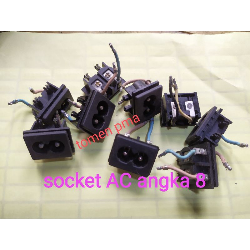 SOCKET AC ANGKA 8 JABUTAN BARANG ORIGINAL KWLITAS BAGUS