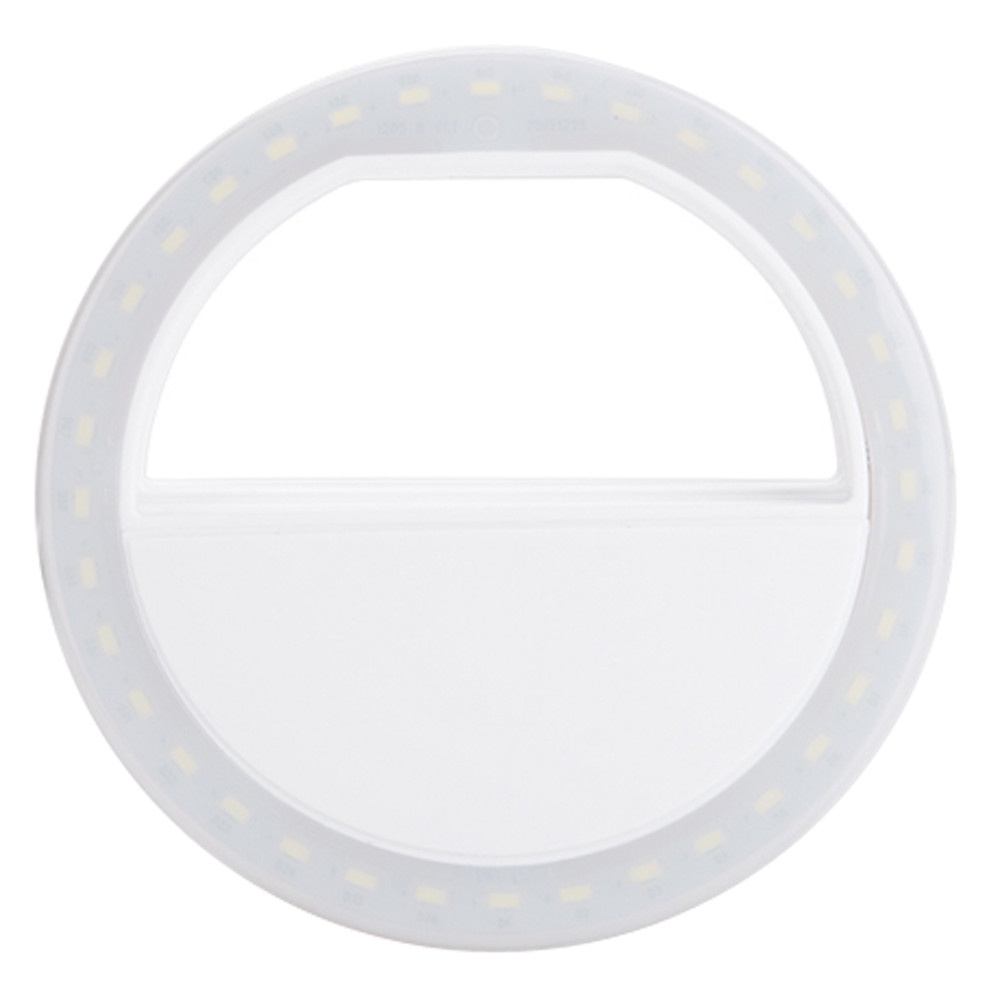 Selfie Spotlight LED Flash Lamp Phone Ring - White