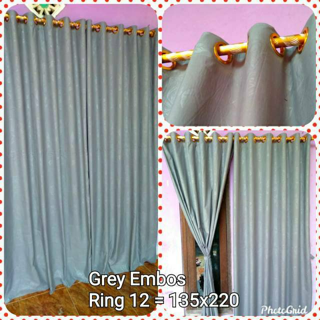 Gorden Ring Korden Polos Horden Embos Korden Smokering Embos Coklat Kuning Abu