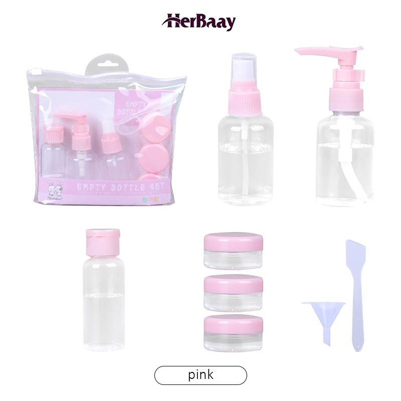 

Herbaay A Set Botol dan Wadah untuk traveling 8 Pcs