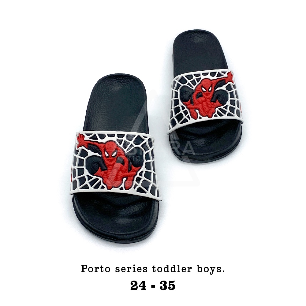 AKS - Sandal Kokop Anak Laki-laki Port0 1023 Model Selop Spiderman keren 2 - 9 Tahun