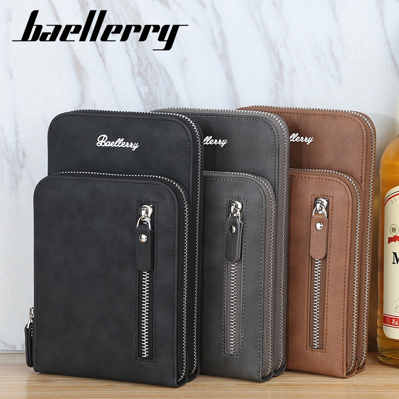 BAELLERRY S5575 Tas Selempang Pria Bahan Kulit PU Leather Premium WATCHKITE WKOS
