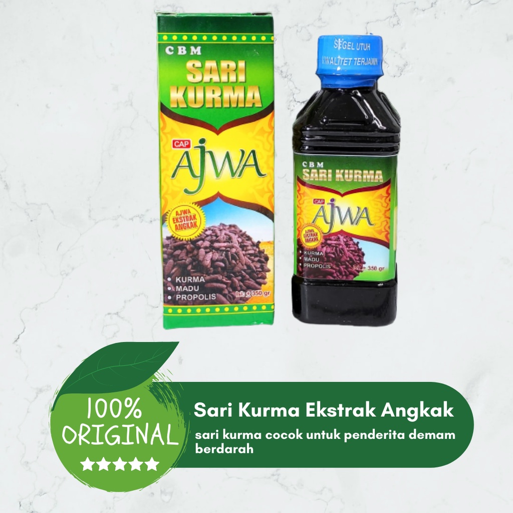 

Sari Kurma Ajwa CBM Ekstrak Angkak 350g