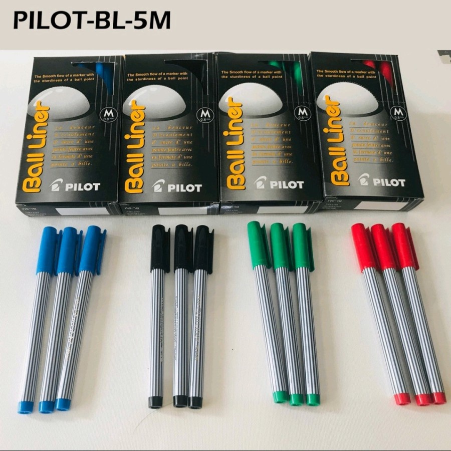 

Pen Ballpoint PILOT Balliner BL-5M 0.8mm