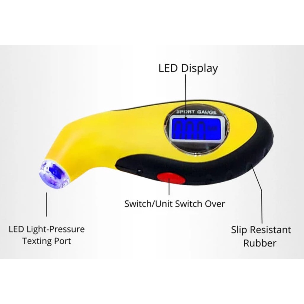 Alat Pengukur Tekanan Udara Ban Mobil / Tekanan Angin Mobil mini portable