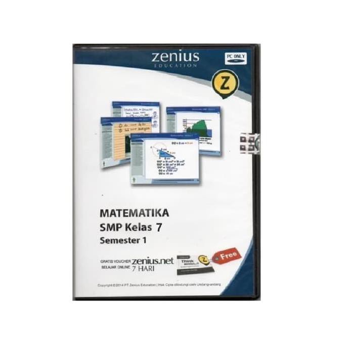 Buku Sekolah - Zenius Set Cd Smp Matematika Kelas 7 Semester 1