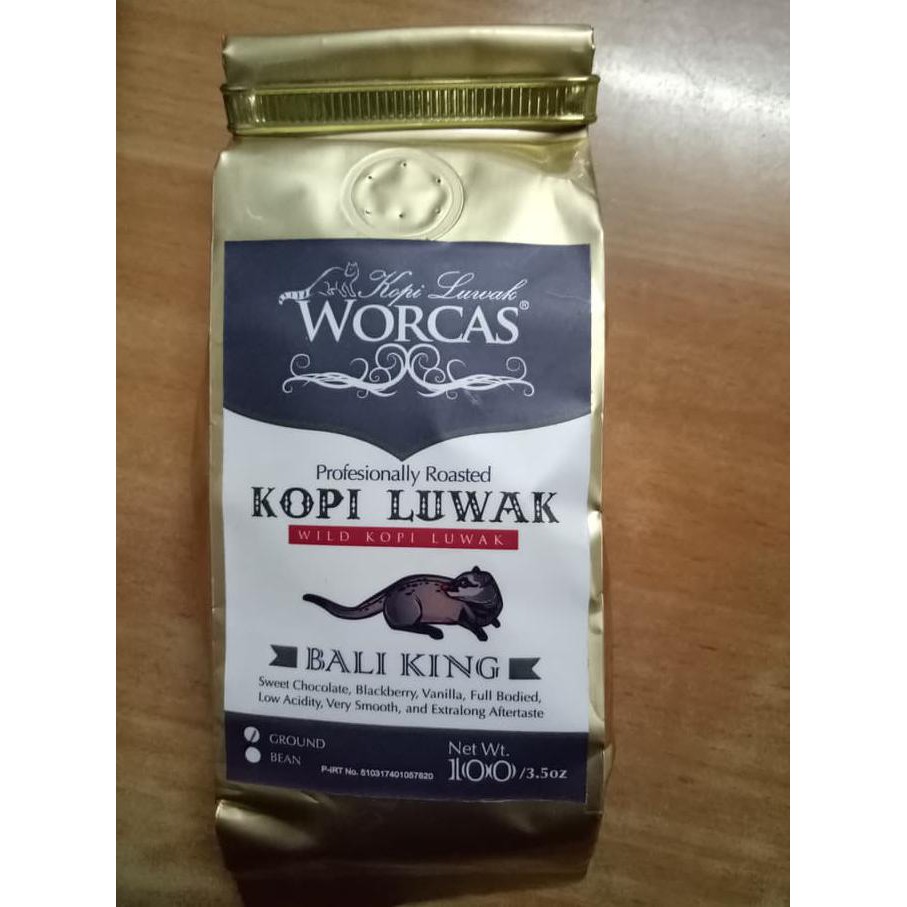 

WORCAS KOPI LUWAK BALI KING 100gr