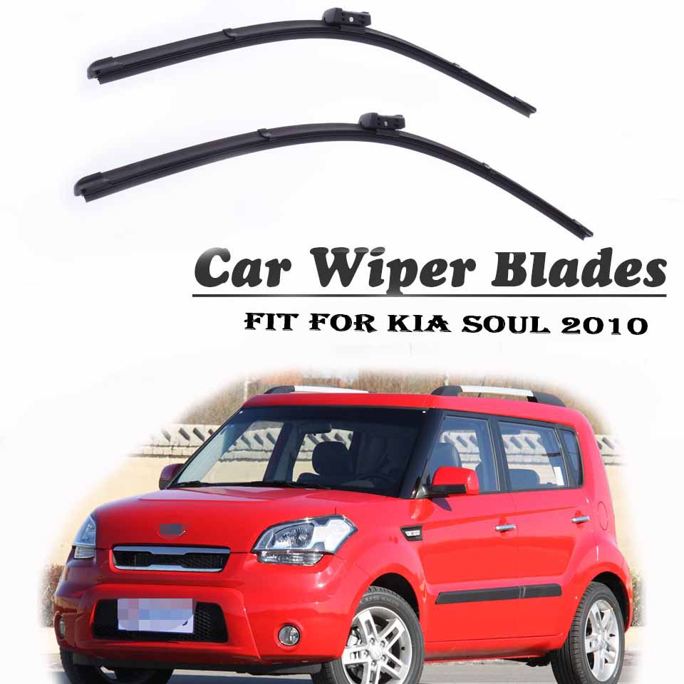 1 Set Karet Wiper Kaca Depan Mobil Untuk Kia Soul 2014 2013 2012 2011 2010 2009