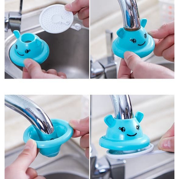 Filter Kran Air Plastik Motif Wajah Kartun