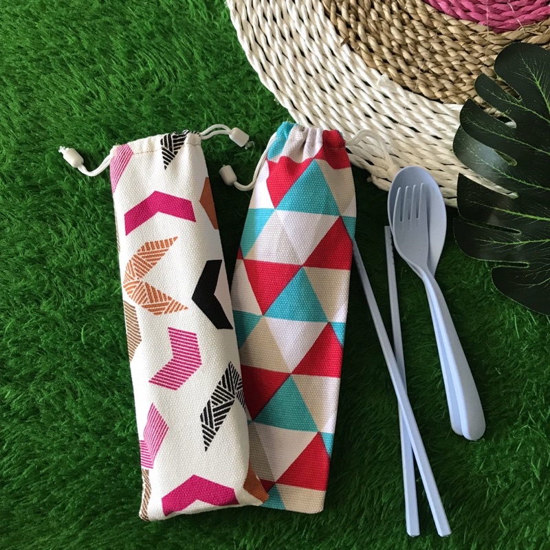 POUCH KANVAS KANTONG SOUVENIR SENDOK | VB 7.22