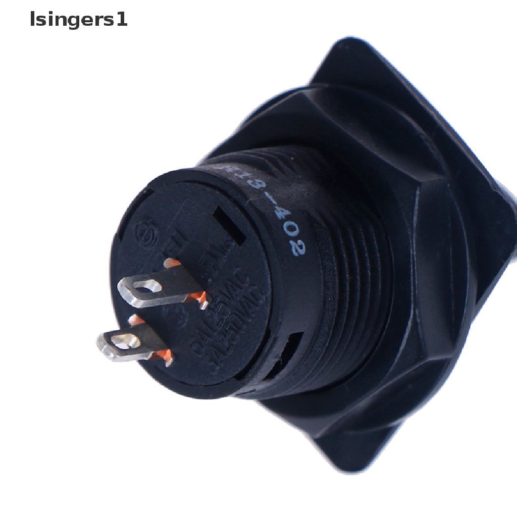 (lsingers1) R13-402a Saklar Toggle Switch ON-ON 2 Pin 2 Posisi Bentuk Bulat Warna Hitam