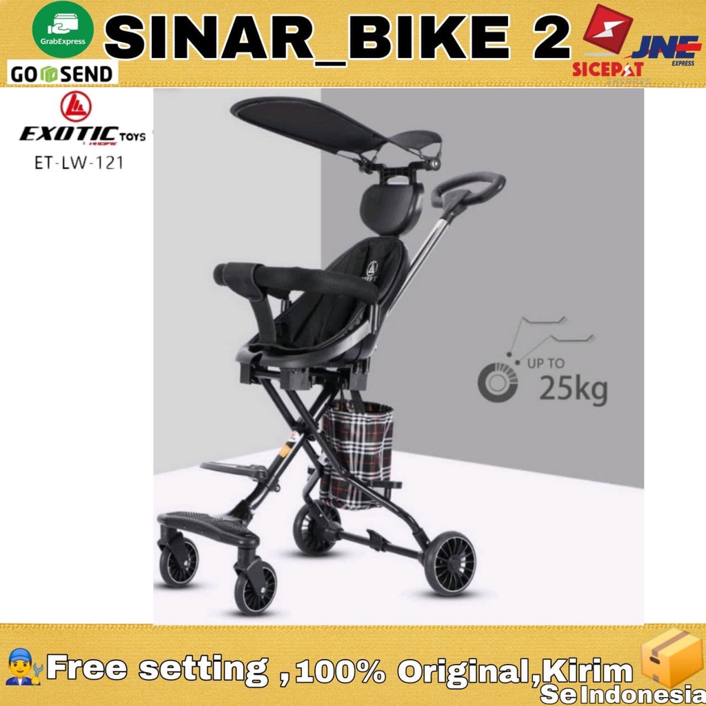 Magic Stroller Exotic ET-LW-121 &amp; LW-121-2  Kanopi Baby Stroller Children Stroller Wheel 4 / Baby Stroller