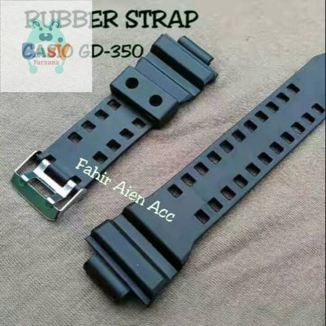 Strap tali jam Casio G-Shock GD-350/RUBBER STRAP TALI JAM TANGAN G-SHOCK GD350