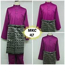 Setelan baju muslim adat melayu pria baju muslim melayu adat lengkap ------