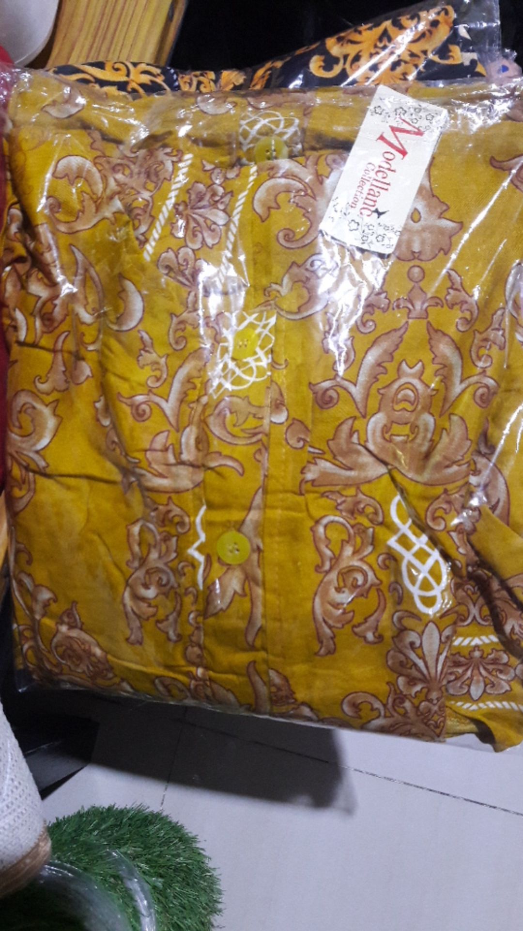 Tunik Renata Rayon Sultan Katun Susun Busui Bumil Kancing Jumbo Xxl Muslim Batik Motif Murah Grosir