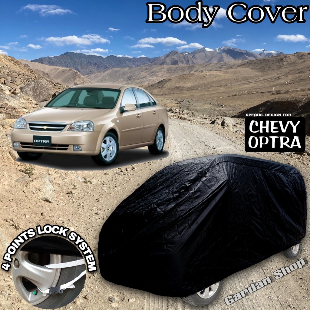 Sarung Mobil CHEVY OPTRA Hitam POLOS Body Cover Chevy Optra Full Black