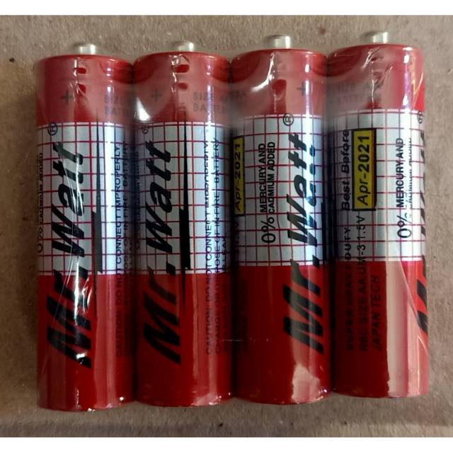 Baterai / batre / batrai / battery AA / A2 Mr Watt kevin toys malang terlengkap dan termurah