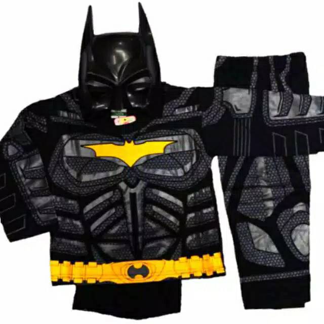 Kostum baju anak batman bersayap gratis topeng liason