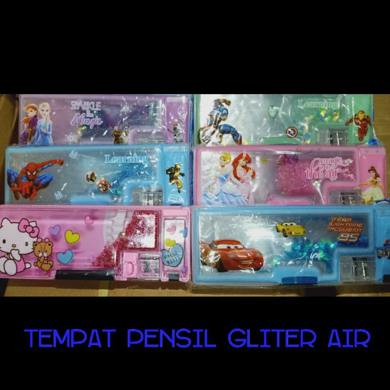 

tempat pensil gliter air B-72