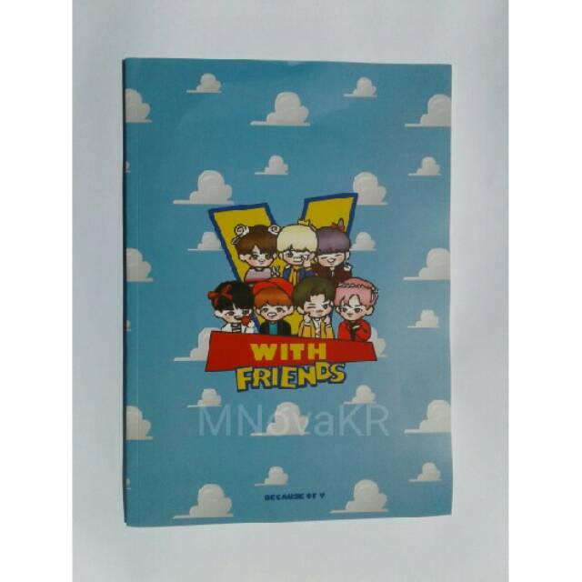 V WITH FRIEND FROM BECAUSE OF V THE BEST QUALITY PHOTOBOOK FANSITE GOOD GOODS BTS V TAEHYUNG