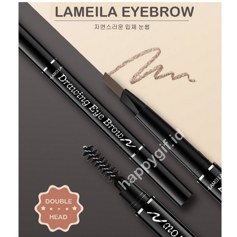 LAMEILA EYEBROW 2 IN 1 DOUBLE HEAD 7 WARNA PENSIL ALIS LA 031