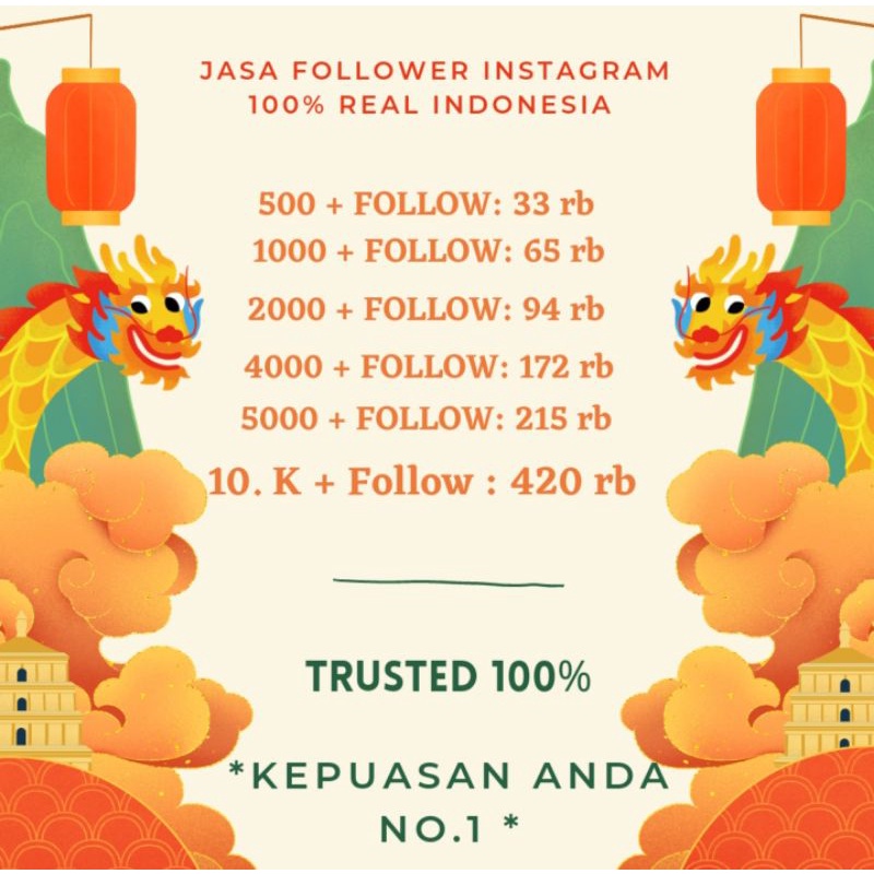 Jasa Tambah followers Instagram Indonesia