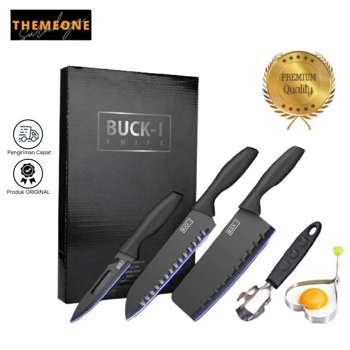 Kualitas terbaik] Pisau Dapur Set BUCK-I Knife Set Premium