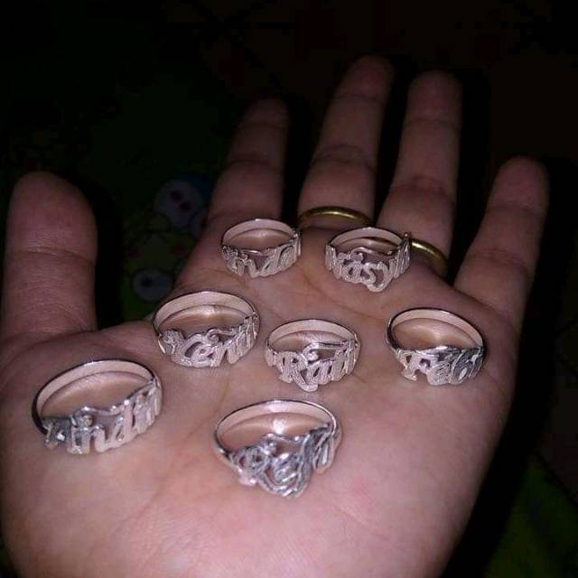 Request cincin nama perak