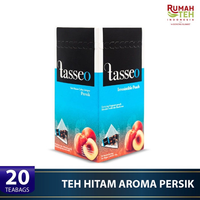

(BISA COD) Tasseo Peach 20 Bags - Premium Tea Bag
