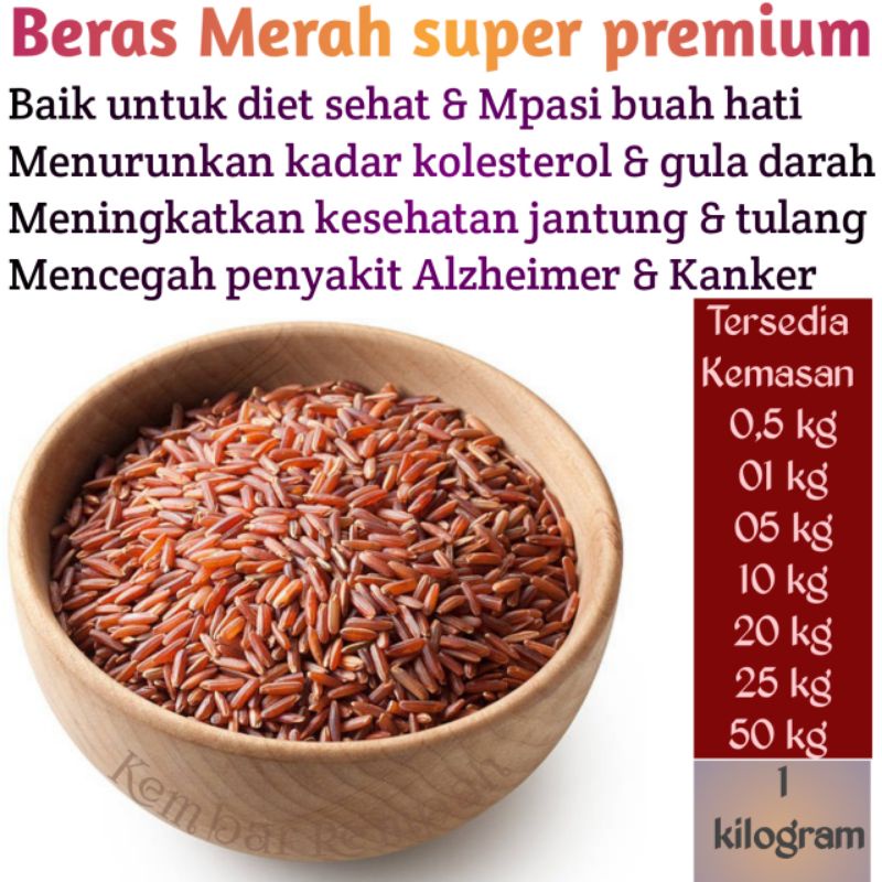 

Beras merah siap masak 1kg