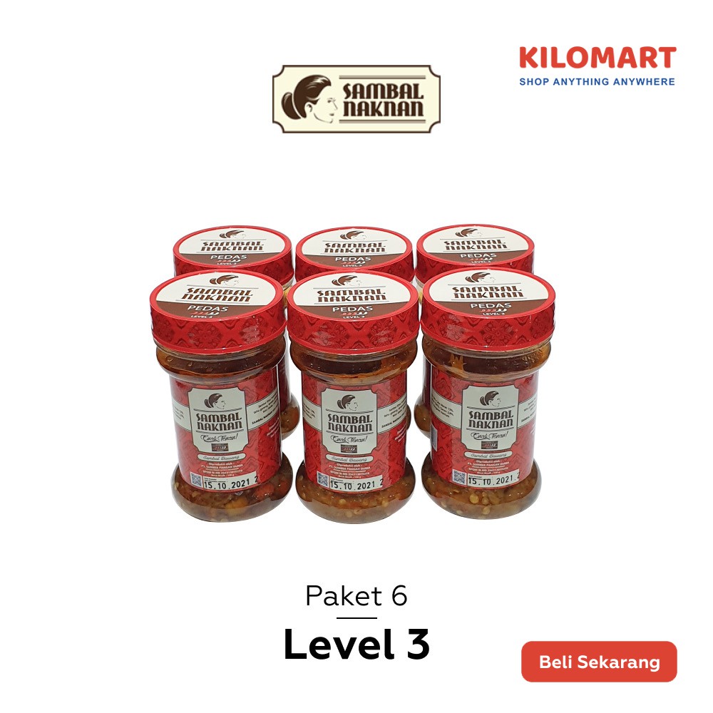 

Sambal Naknan Medan Level 3 (Paket 6 Botol)