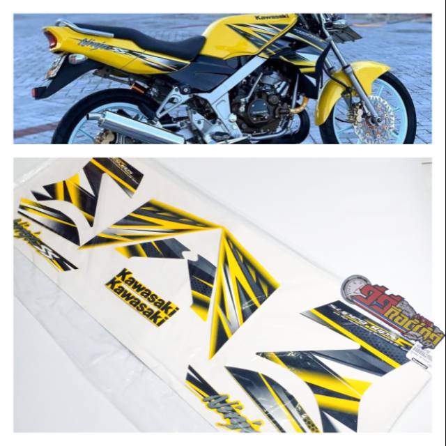 striping stiker Ninja SS kuning original