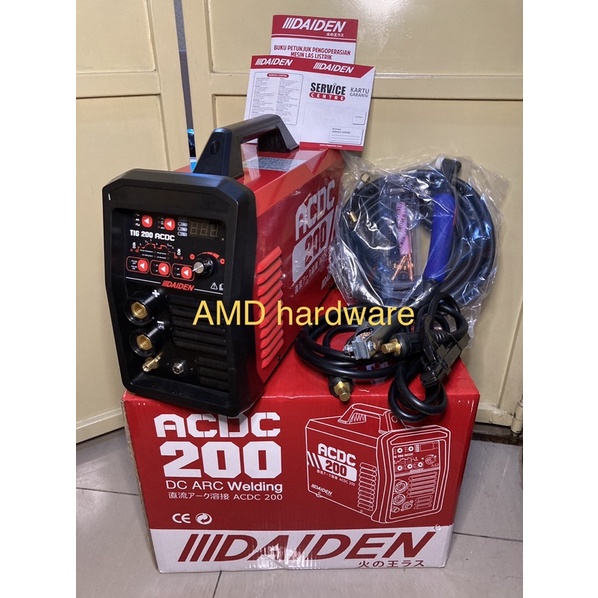 DAIDEN TIG200 ACDC Mesin Travo Las Argon Pulse Aluminium Stainless AC DC TIG 200 Original Japan 200 