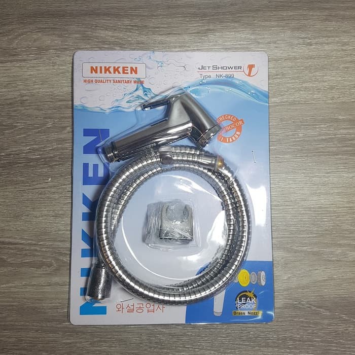 Shower Cebok Silver Selang Flexible-Nikken Jet Shower Chrome