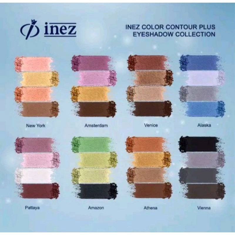 Inez Color Contour Plus Eye Shadow Collection 100% Original