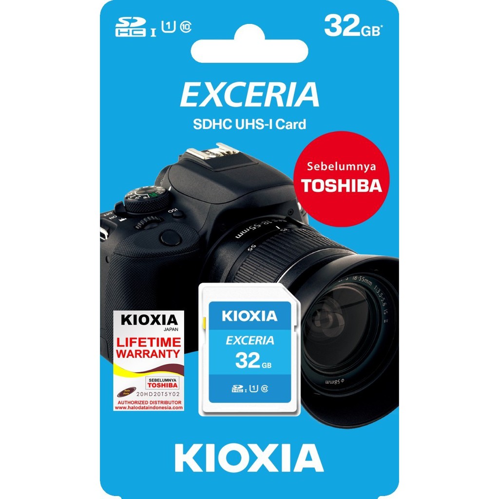Kioxia Exceria SDHC / SD Card 32GB 100MBps UHS-1 Class 10 UHS-1