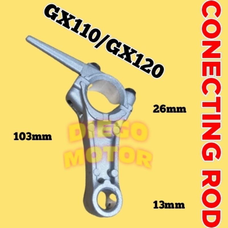 Conrod stang seher sokar mesin penggerak Honda GX110 GX120 ukuran standar