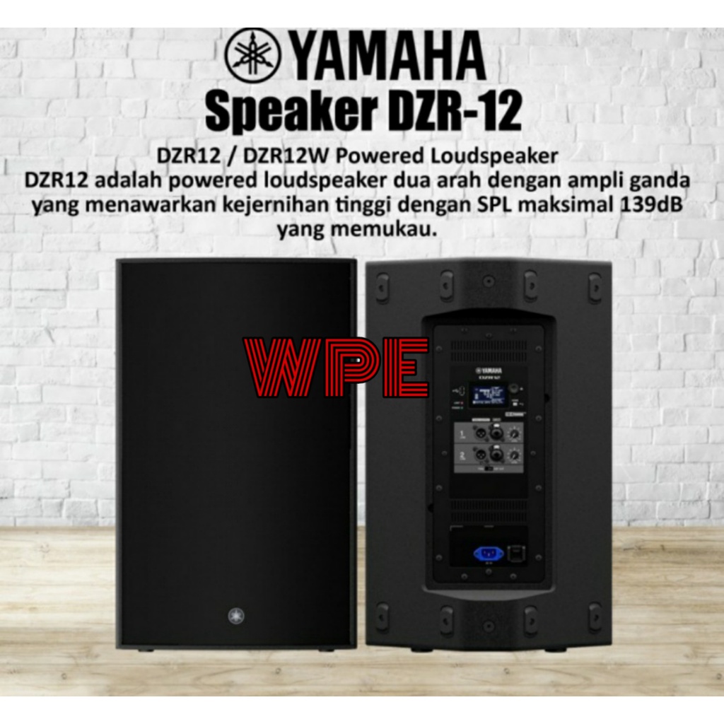speaker aktif yamaha dzr12 dzr 12 12inch original