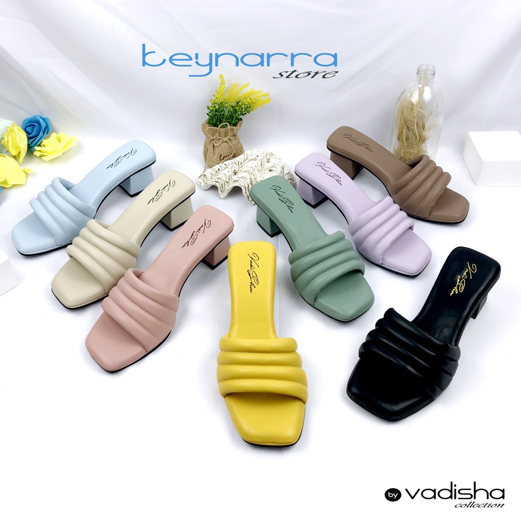 VADISHA ARABELLA Sendal Wanita, Sendal Heels/ Sendal Hak Tahu 5cm RN 22  By.Keynarra Store