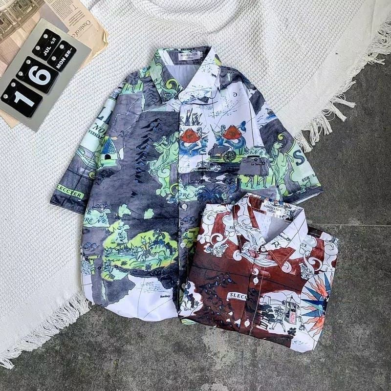 blarate ulzzang korean shirt✨korean style | kpop idol kemeja pria wanita | aesthetic fashion outfit