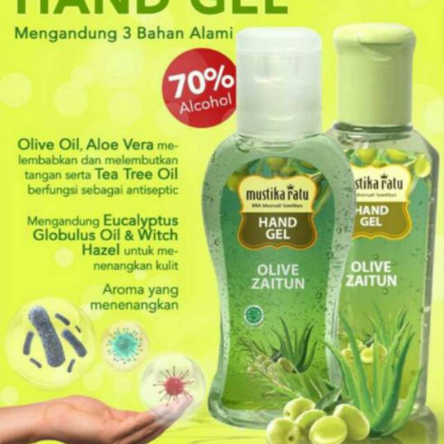 Mustika Ratu Hand Sanitizer Zaitun 60 mL