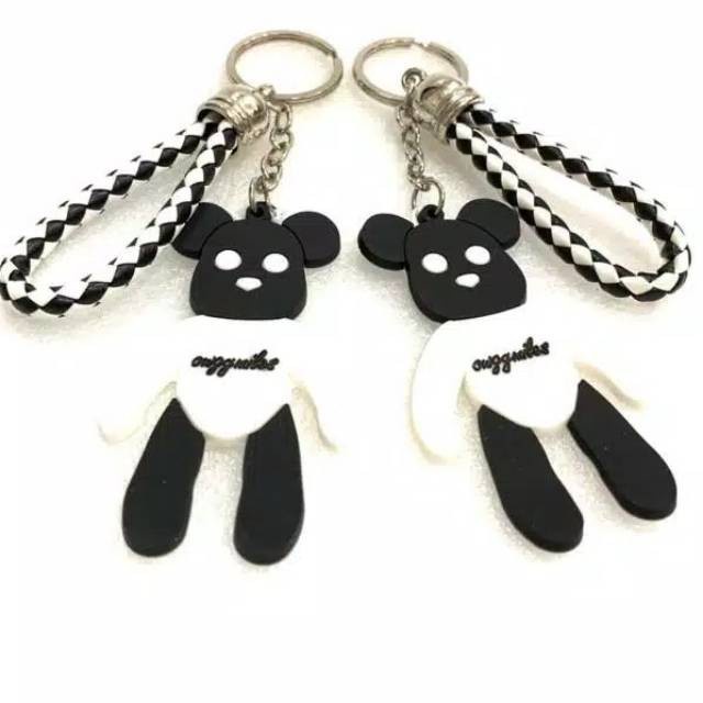 LOKAL Alesha Gantungan Boneka Karet Black And White