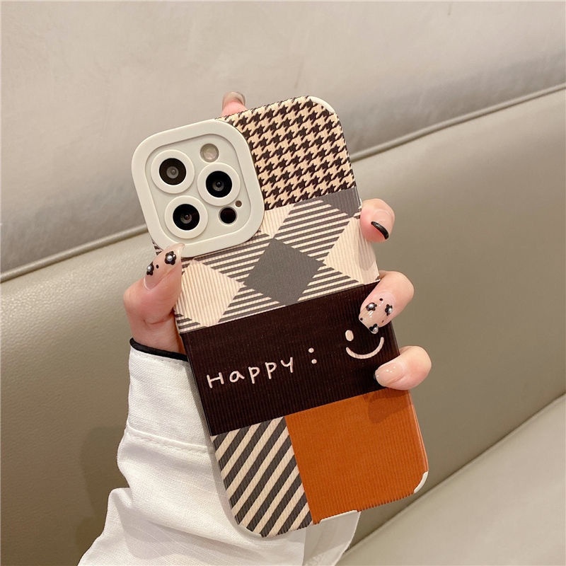 Casing Soft Case Silikon Motif Happy Face Untuk IPhone 12 13 11 Pro Max X Xs Max Xr 8856