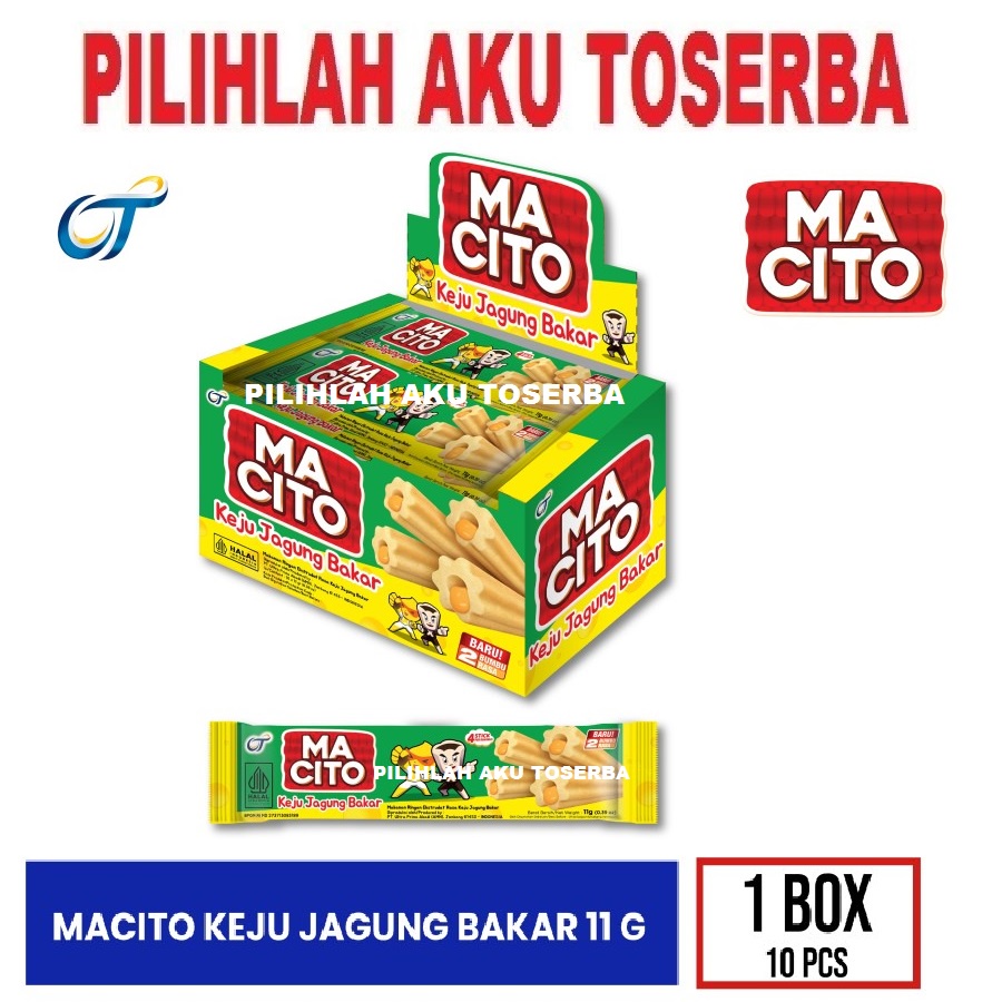 MACITO Keju Jagung Bakar - (HARGA 1 BOX ISI 10)