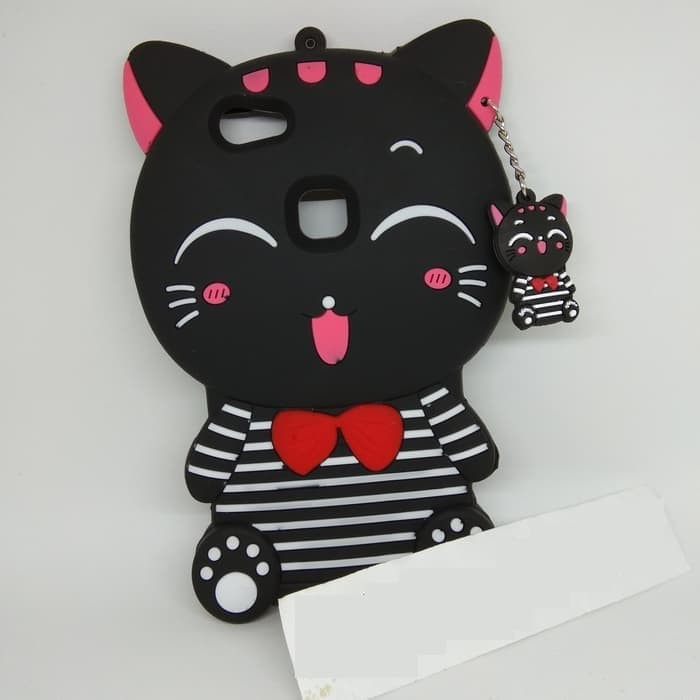 Case 4D Cat Costum Vivo V7 Plus Soft 4D Boneka Kucing vivo v7+