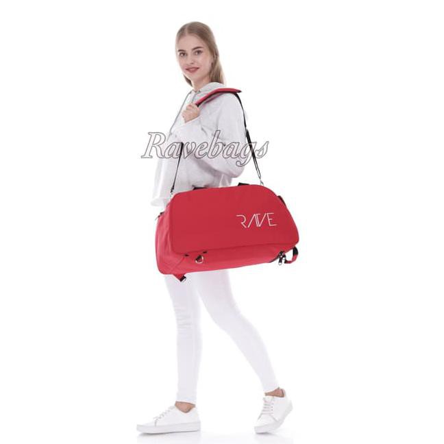 Rave Travel Bag / Gym Bag / Fitness Bag - Merah