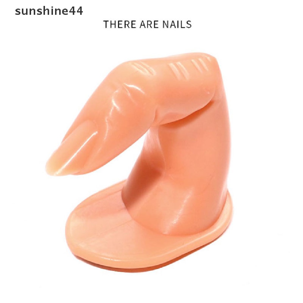 Sunshine 2pcs Model Jari Palsu Bahan Akrilik Untuk Latihan Nail Art